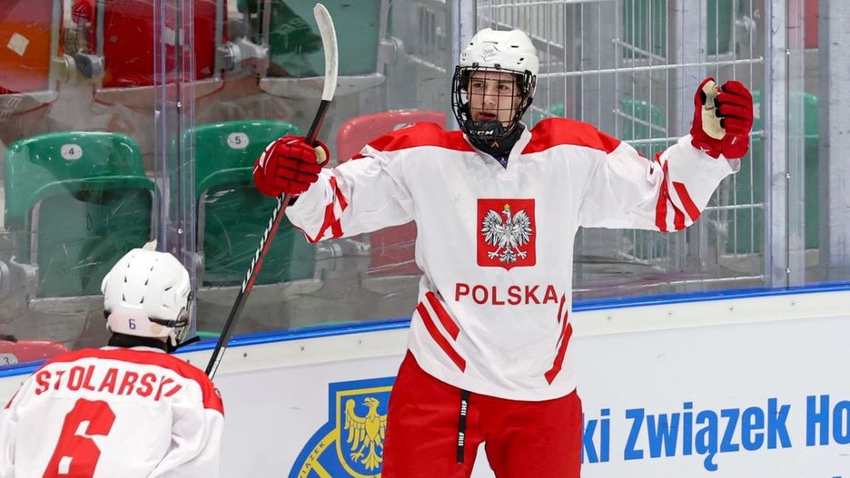 Olaf Zachariasz, napastnik reprezentacji Polski do lat 18 (Foto: Polski Hokej)