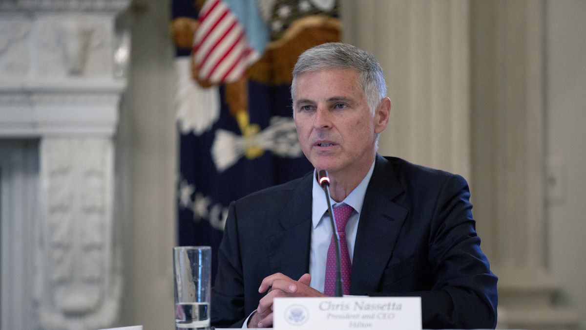 Na zdjęciu Chris Nassetta, dyrektor generalny Hiltona