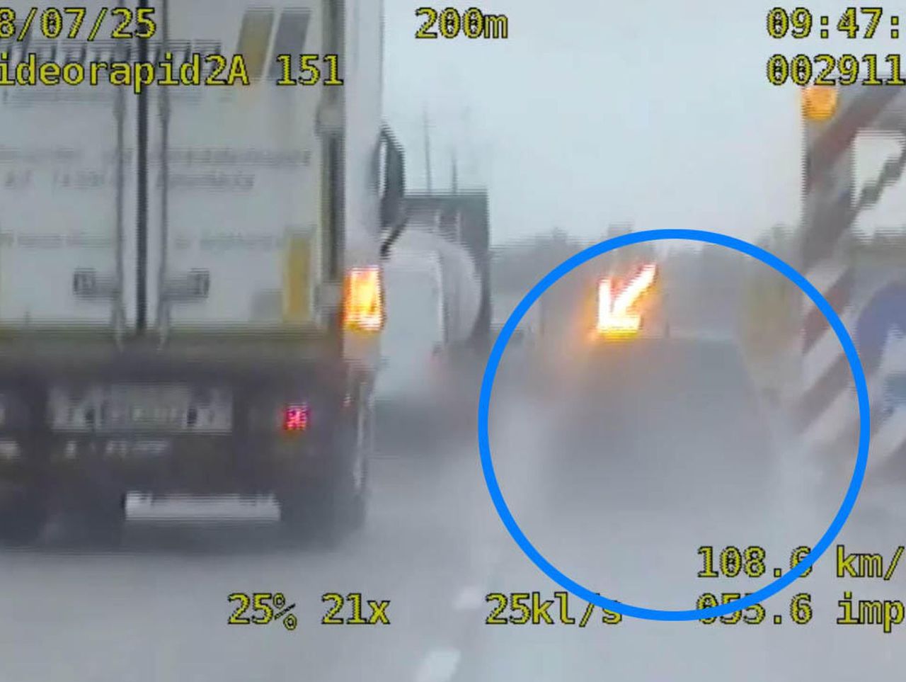 Pijany kierowca uciekał policji na autostradzie A4