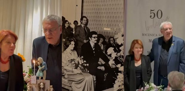 Wiktor Zborowski i Maria Winiarska świętowali ZŁOTE GODY podczas przyjęcia-niespodzianki. Jak wyglądali 50 lat temu? (ZDJĘCIA)