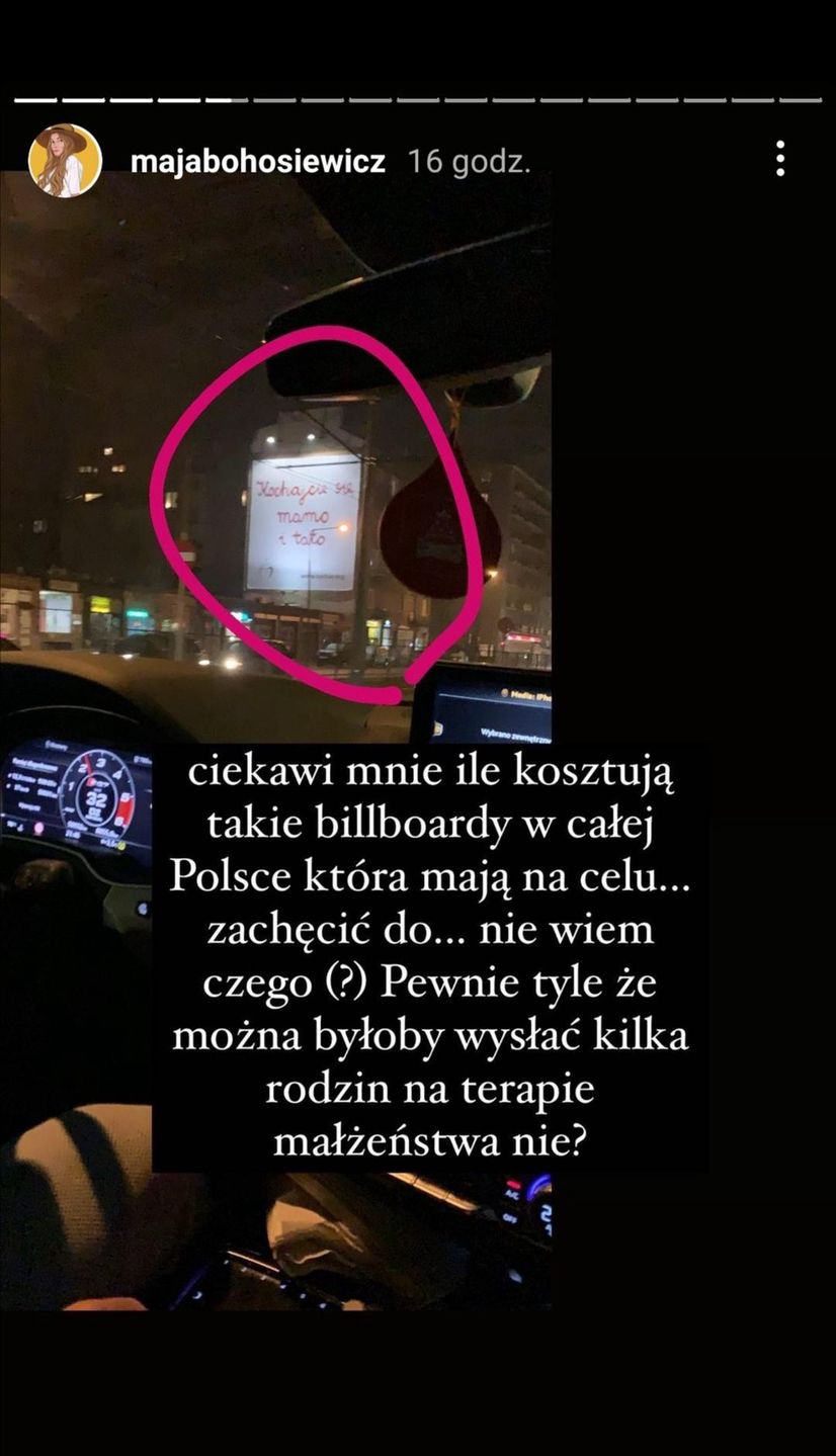 screen relacji Mai Bohosiewicz
