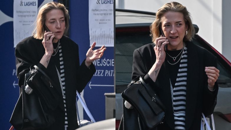 Obwieszona DWIEMA TORBAMI Lara Gessler pędzi przez miasto 
