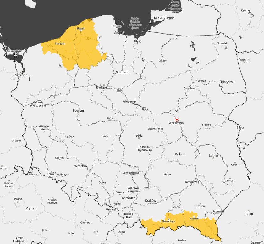 pogoda, ostrzeżenia 