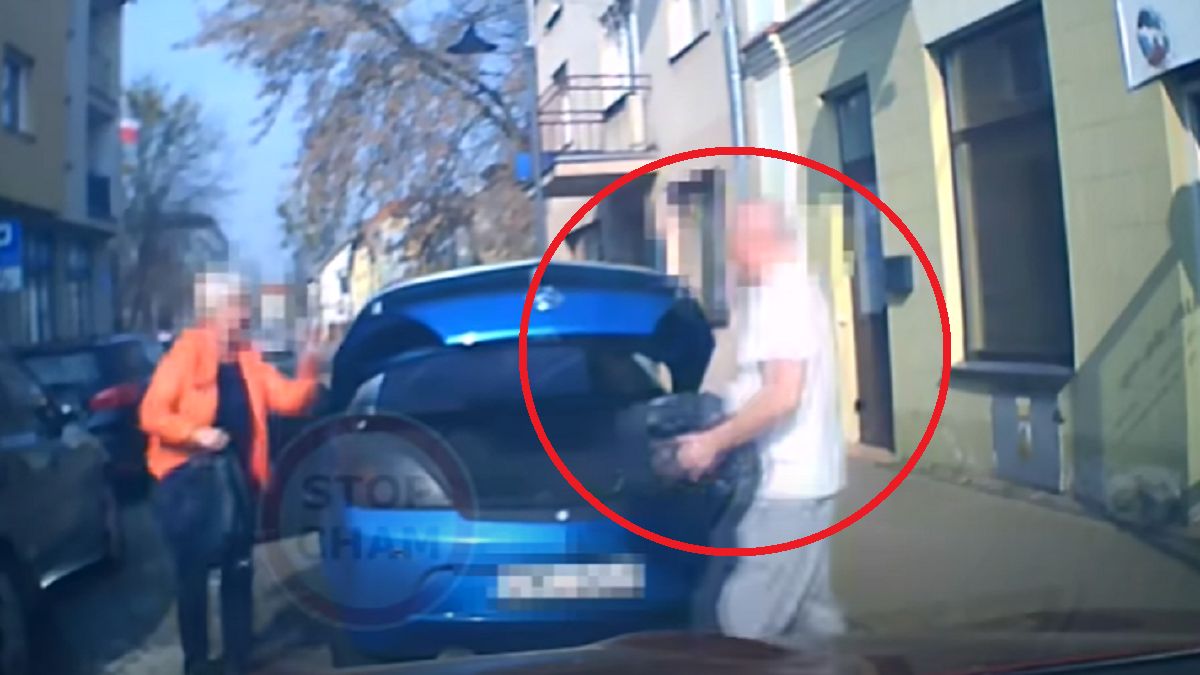 Kobieta zatrzymała się na awaryjnych i poszła do pralni