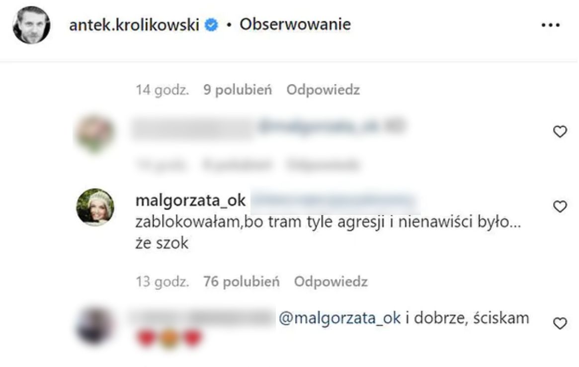 Komentarz Małgorzaty Ostrowskiej-Królikowskiej