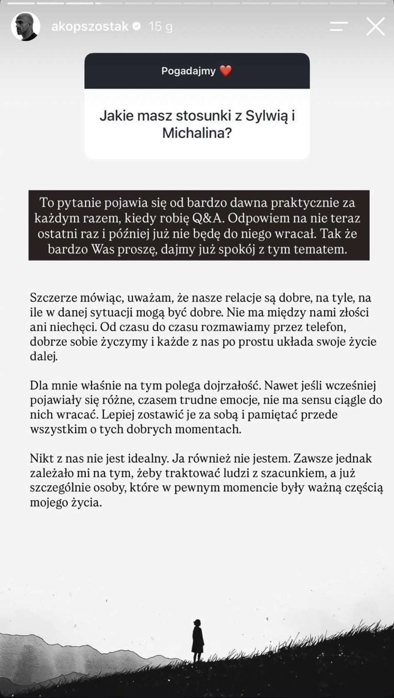 Akop Szostak o kontakcie z eks