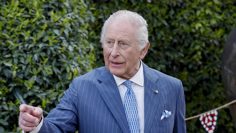 Britain's King Charles and Queen Camilla on state visit to Italy
epa12018390 Britain's King Charles III reacts during a meeting with the British community at Villa Wolkonsky in Rome, Italy, 08 April 2025.  EPA/FABIO FRUSTACI 
Dostawca: PAP/EPA.
FABIO FRUSTACI
visit, meeting, officials, politics, royals, royalty