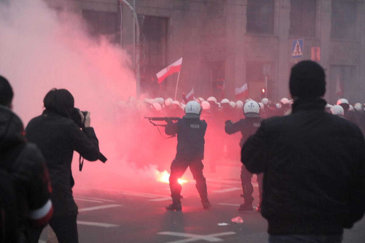 Marsz Niepodległości. Policja interweniowała wobec demonstrantów