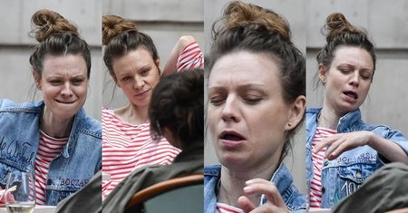 Magdalena Boczarska drapie się po plecach i stroi miny w restauracji (ZDJĘCIA)