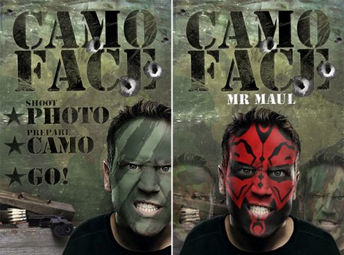 Camo Face – zakamufluj się!