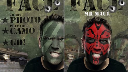 Camo Face – zakamufluj się! 1