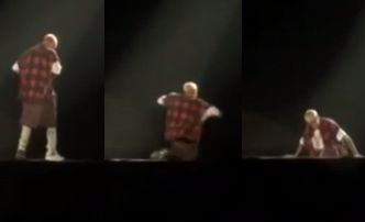 Justin Bieber SPADŁ ZE SCENY! (WIDEO)