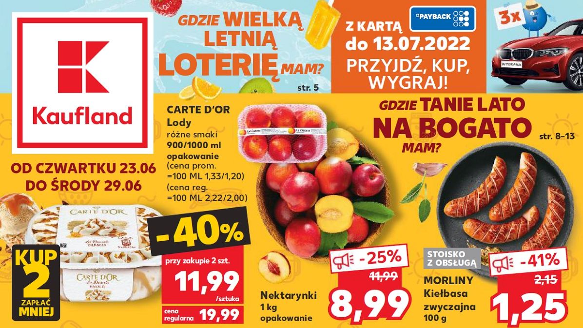 Kaufland gazetka od czwartku 23 czerwca [23.06]
