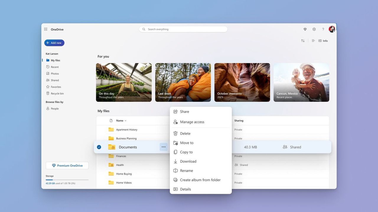 OneDrive na nowo. Microsoft odświeżył interfejs i dodał filtry
