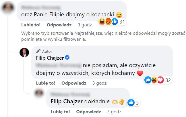 Filip Chajzer odpowiada internaucie