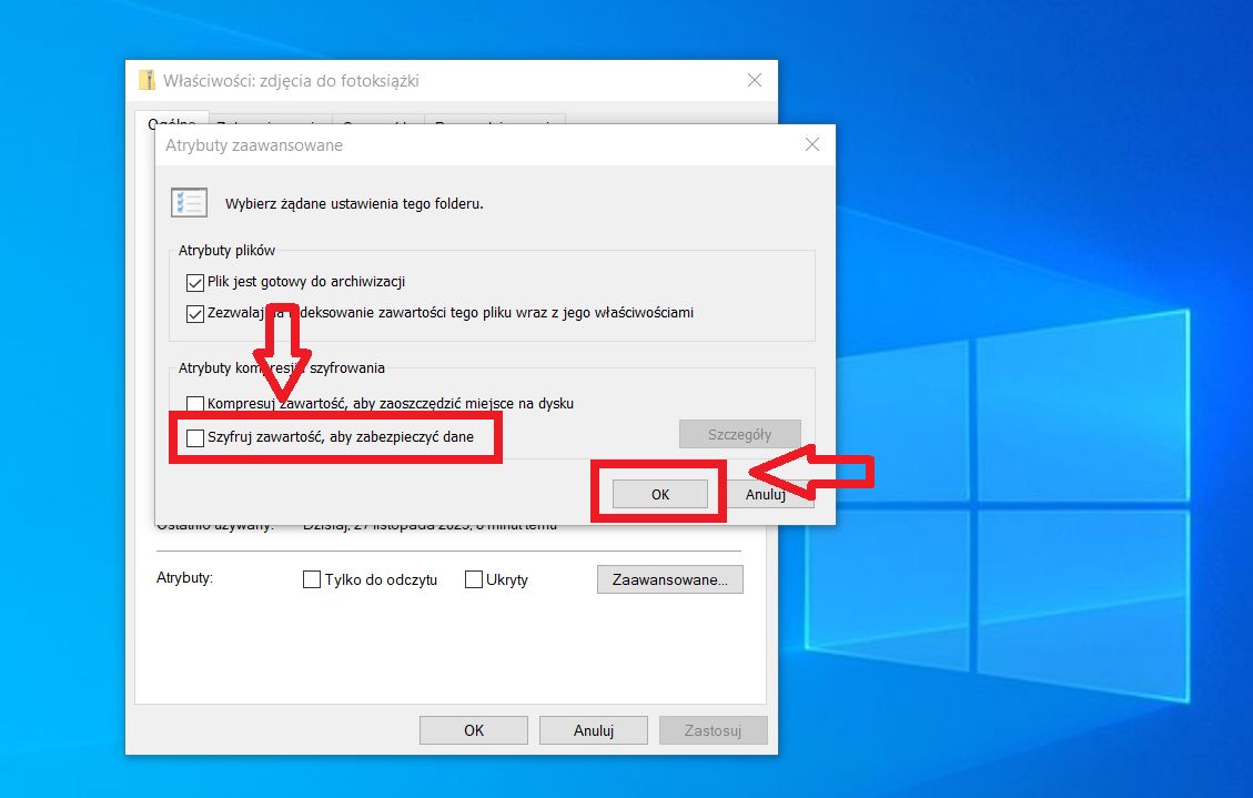 Jak zabezpieczyć folder w Windows 10?