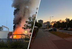 Warszawa: pożar stacji energetycznej na Grochowie