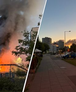 Warszawa: pożar stacji energetycznej na Grochowie