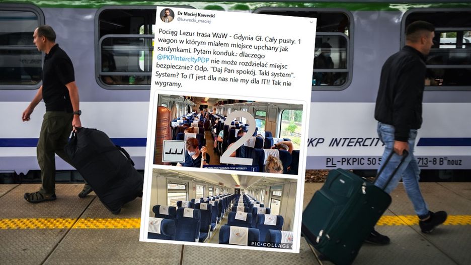 Dystans społeczny w pociągach PKP Intercity trudno zachowań.