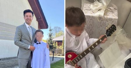 Taki prezent na komunię podarował synowi znany dentysta. Reakcja internautów