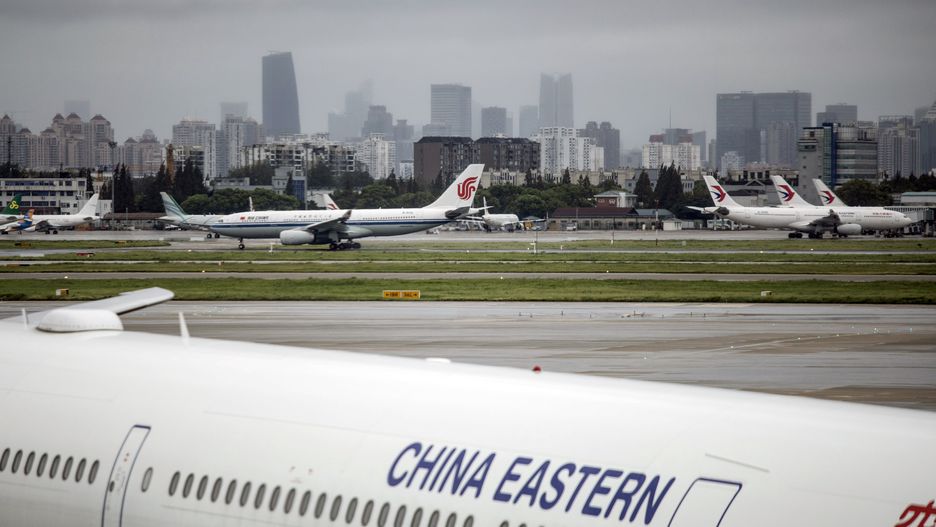 Aircraft at Hongqiao International Airport in Shanghai
Bloomberg
airplanes, plane, east asian, jet, chinese, jets, aeroplane, china, aviation, bric countries, industries, airlines, transportation and logistics, business news