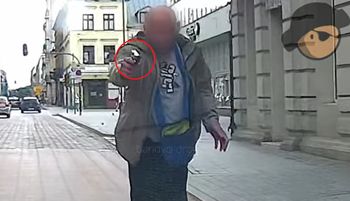 Celował do kierowcy. Sceny w Łodzi. Jest nagranie