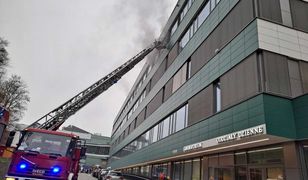 Groźny pożar w Gdańsku. Płoneło Centrum Medycyny Nieinwazyjnej