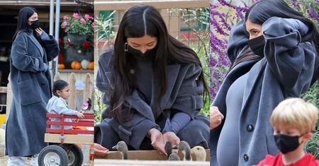 Ciężarna Kylie Jenner szykuje się na Halloween, kupując z córeczką dynie (ZDJĘCIA)