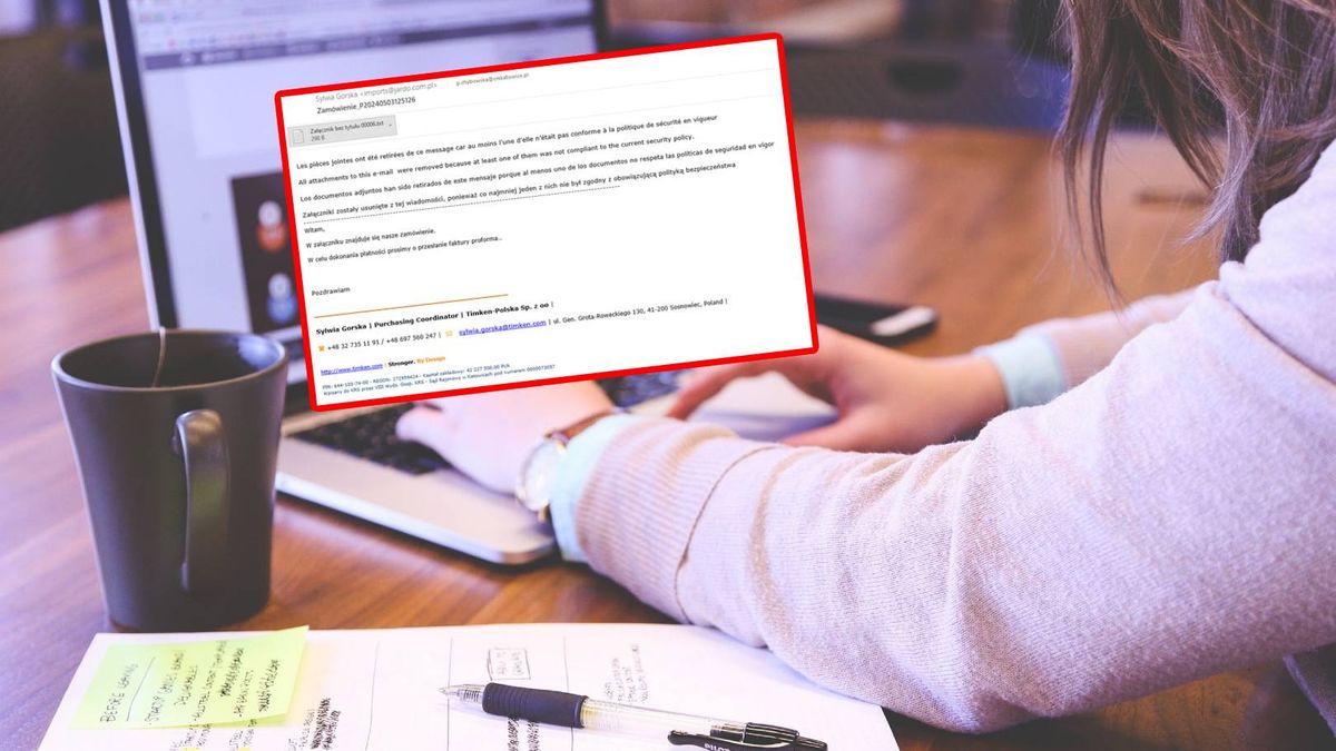 Oszustwo przez e-mail