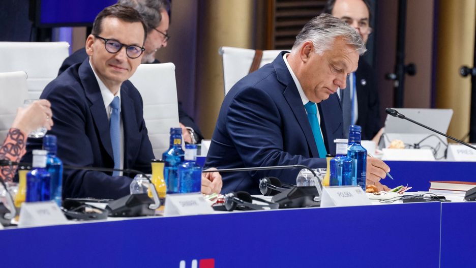 Premier Węgier Viktor Orban i premier Polski Mateusz Morawiecki