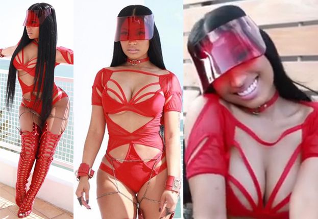 Nicki Minaj kręci nowy teledysk z łańcuchem na tyłku (FOTO + WIDEO)