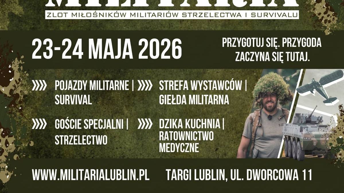 Plakat Militaria Targi Lublin