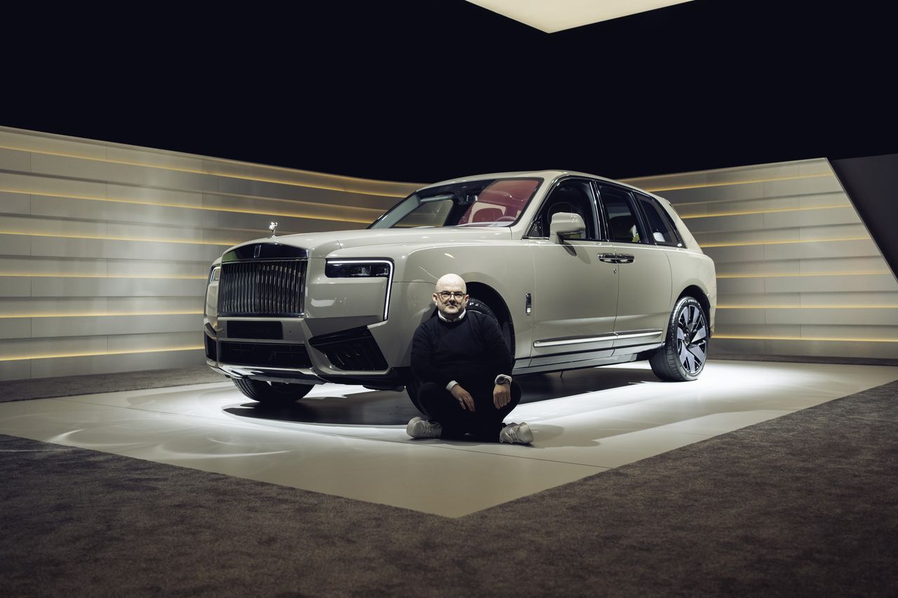 Premiere Rolls-Royce Cullinan after facelift. In the photo, the author of the article.