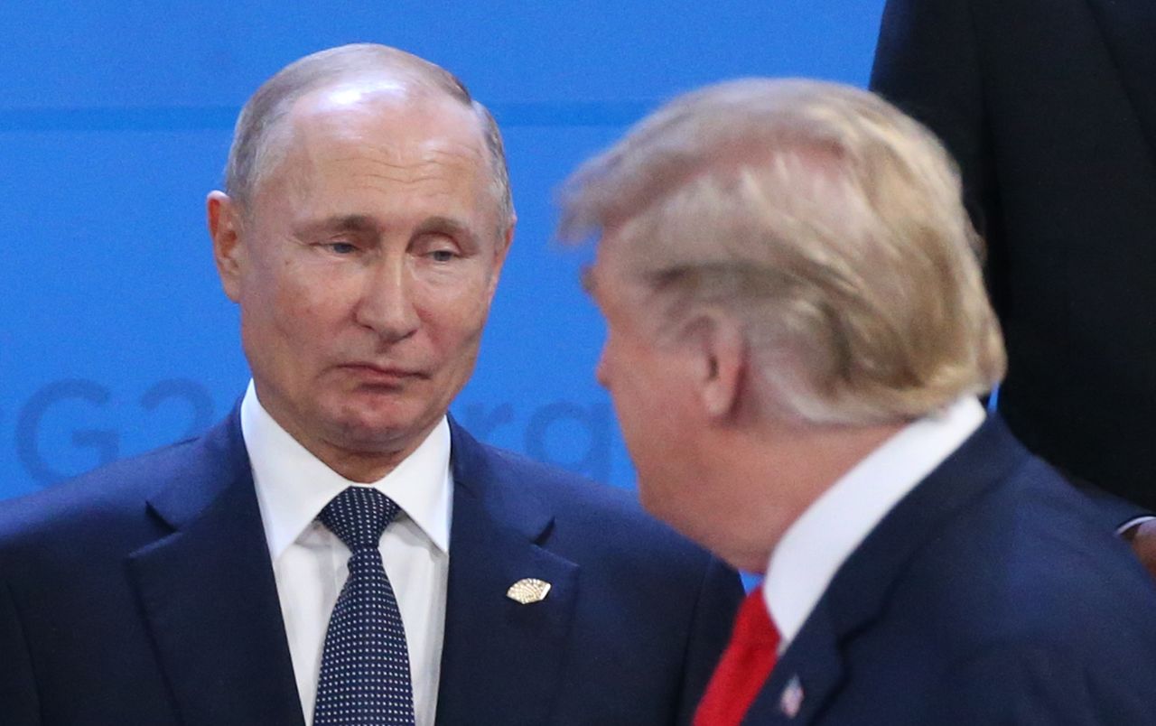 Russian dictator Vladimir Putin and US President Donald Trump during the G20 summit in 2018.