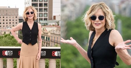 62-letnia Meg Ryan zaszczyciła swoją obecnością festiwal w Barcelonie. Niedawno internauci nie mogli jej rozpoznać po poprawkach (ZDJĘCIA)