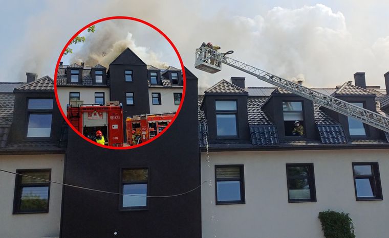 Goście uciekali z hotelu Senator. Pożar w Starachowicach