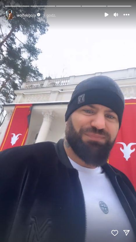 Wojciech Gola komentuje wygląd partnerki na ściance