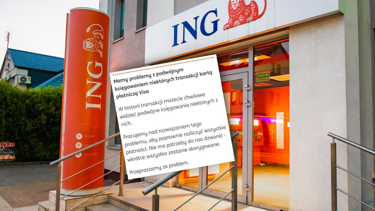 Awaria w ING. Niektóre transakcje kartą liczone podwójnie