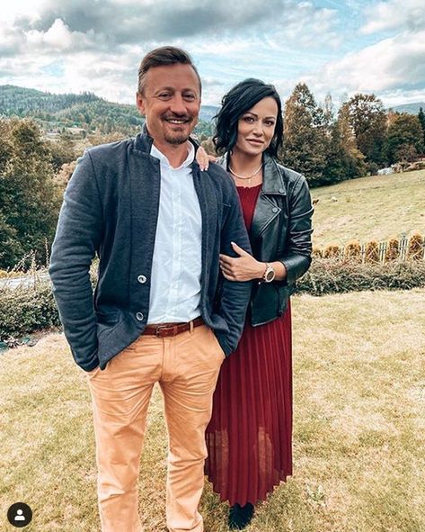 Adam Małysz z żoną Izą na rodzinnej imprezie