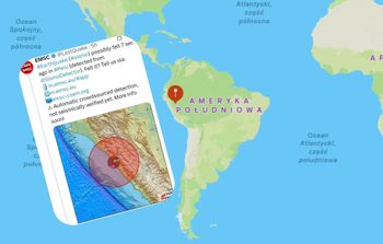 Ziemia zadrżała w Peru. Silne trzęsienie u wybrzeży kraju