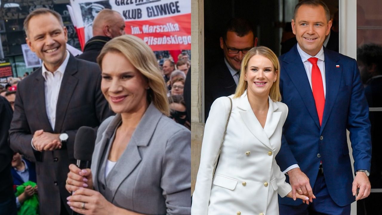 Karol Nawrocki i jego żona wypoczywają w luksusowym hotelu. Piją kawę na balkonie