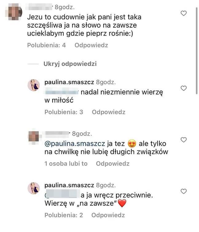 Komentarze Pauliny Smaszcz 