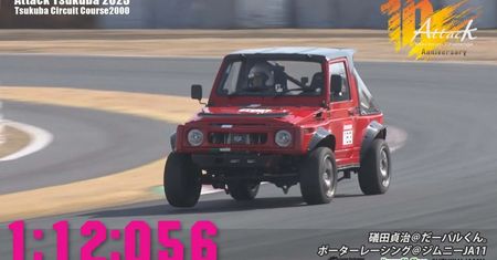 Wspaniałe jimny na torze Tsukuba. Nic lepszego dziś nie zobaczycie