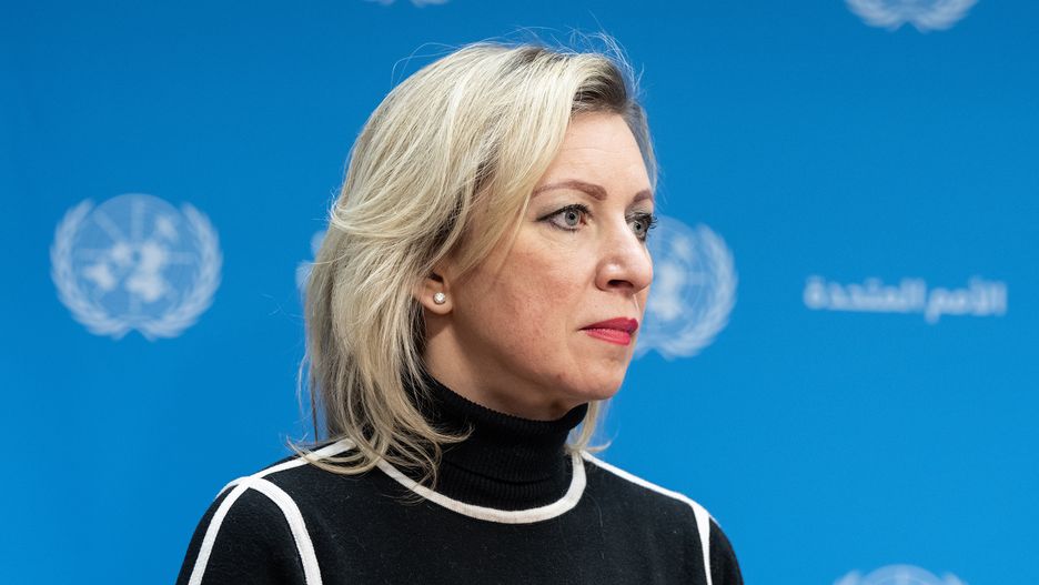 NEW YORK, UNITED STATES - 2024/01/24: Spokeswoman, Director of the Information and Press Department Maria Zakharova attends the press briefing of Minister for Foreign Affairs of Russian Federation Sergey Lavrov at UN Headquarters. (Photo by Lev Radin/Pacific Press/LightRocket via Getty Images)