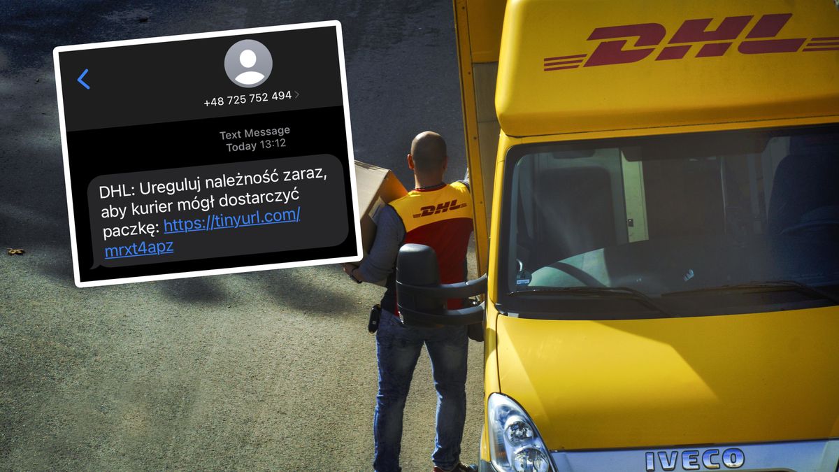 Fałszywy SMS "od DHL-a"