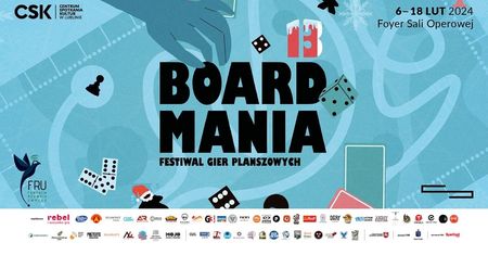 BOARDMANIA #13 w CSK. Startuje kolejna edycja największego Festiwalu Gier planszowych [PROGRAM FESTIWALU]