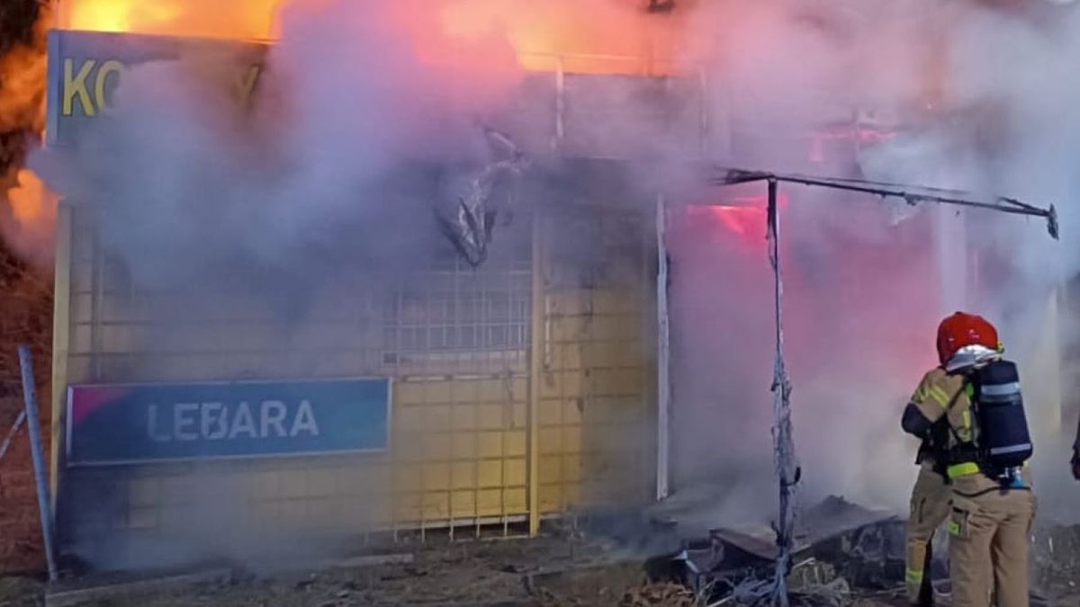 Pożar kantoru w Słubicach