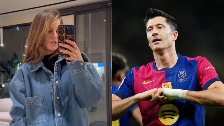 Anna Lewandowska ukradła kurtkę Robertowi i pomaszerowała na mec