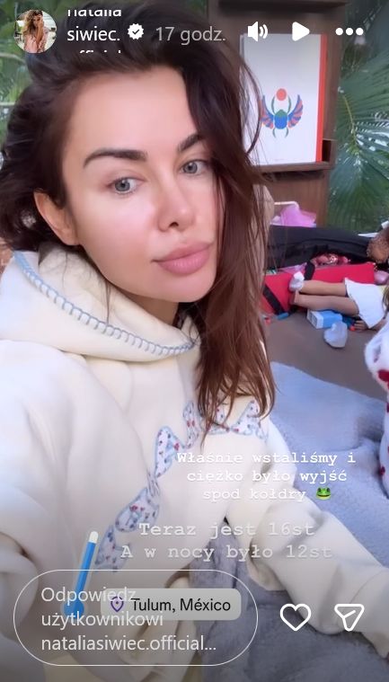 Natalia Siwiec narzeka na mróz