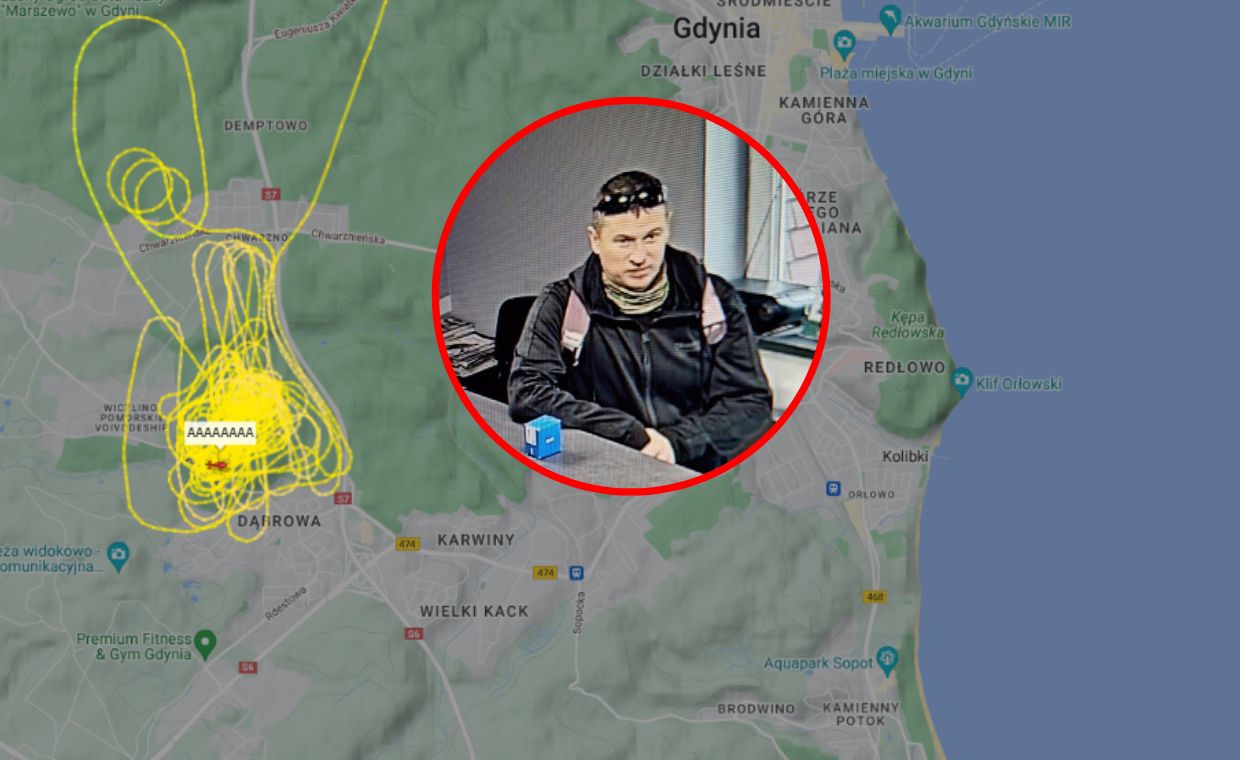 Znaleźli trop Borysa? Mapa mówi wszystko. Helikoptery latają w kółko